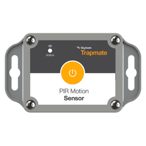 The Trapmate passive infrared motion sensor sends alerts when it "sees" the motion of warm objects in its view